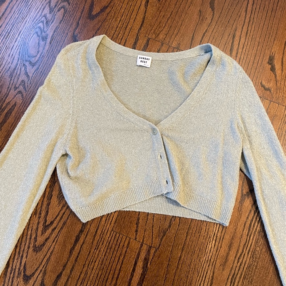 Aritzia cropped cardigan